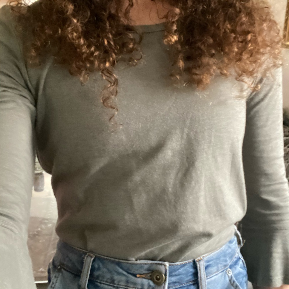 Bell-sleeved Anthropologie shirt
